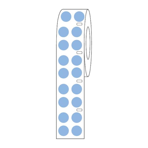 Label Roll, Cryo, Direct Thermal, 13mm Dots, for 2.0mL Tubes, Green, 4000PK